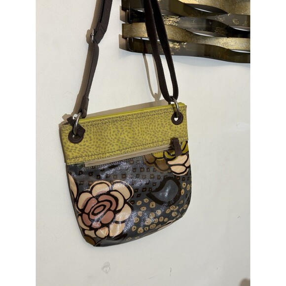 Original FOSSIL Key Per Purse Crossbody Boho Handbag - Floral Print - Picture 5 of 11
